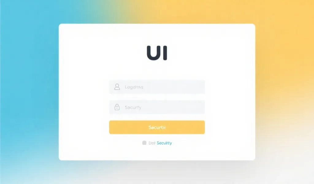 简洁直观的登录页面布局设计